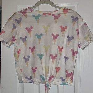 COPY - Tokyo Disney Mickey Mouse Ice Cream Cone Crop Top Shirt